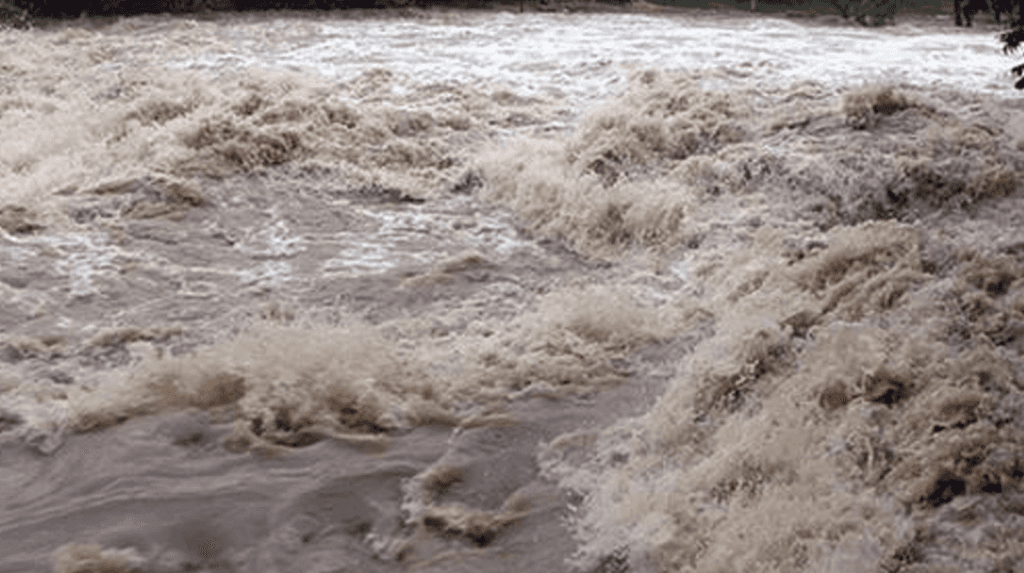 Man swept away by a river - Image 1